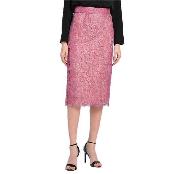 NWT Dolce & Gabbana Lace Knee Sheath Brocade Midi Pencil Skirt IT 38 US XS - Picture 6 of 11